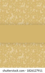 Christmas background with decorations and copyspace. Vector