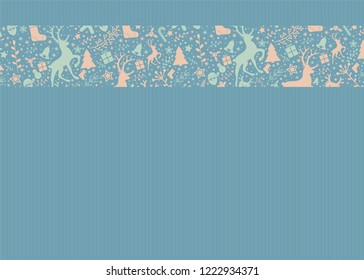 Christmas background with decorations. Vector.