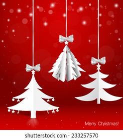 Christmas background with Christmas decorations. Vector illustration.