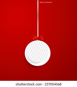 Christmas background with Christmas decorations. Vector illustration.