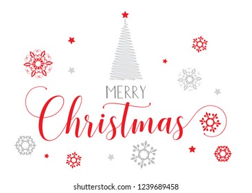 Christmas background with decorative text design