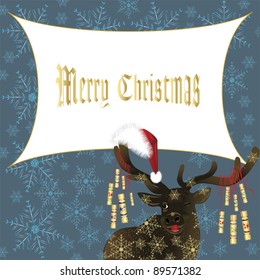 Christmas background design with copy space for your text