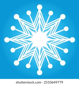Copo de nieve de la decoración del diseño del fondo de las Navidades