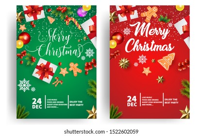 Christmas Background design. poster, covers, greeting card, banner with decorative design.