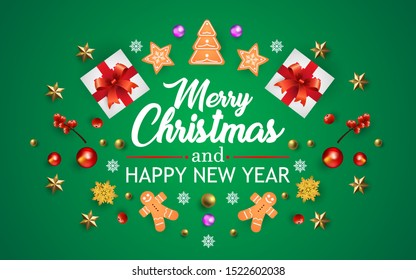 Christmas Background Design Poster Party Greeting Stock Vector (Royalty ...