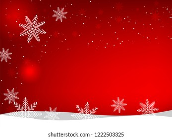 Christmas background design of snowflake