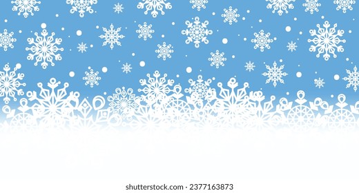 Christmas background design of snowflake