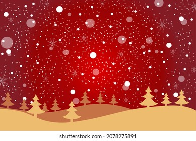 Christmas background design of snowflake
Red Christmas background. golden christmas tree.