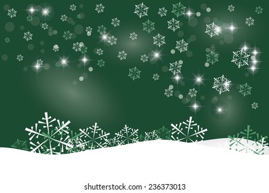 Christmas background design - Stars with snowflakes