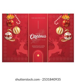 Plantilla de diseño de fondo de Navidades elegante
