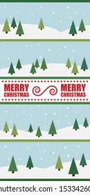 christmas background design with trees