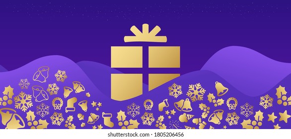Christmas background design vector illustration