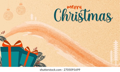 Weihnachten Hintergrund Design mit Winter festlichen Symbol Vektorgrafik,