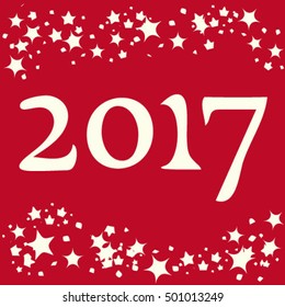 Christmas background, digits, vector illustration