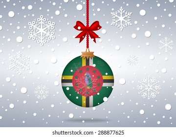 Christmas background Dominica