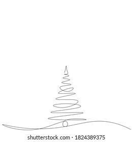Christmas background drawing. Vector illustration