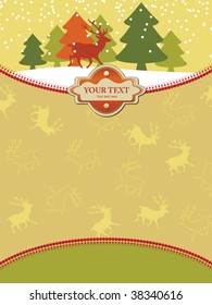 Christmas background. Easy to edit vector image.