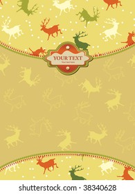 Christmas background. Easy to edit vector image.