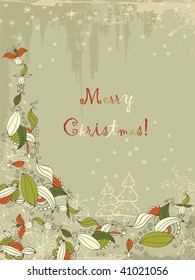 Christmas background. Easy to edit vector image.