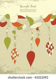 Christmas background. Easy to edit vector image.