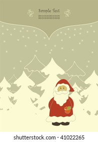 Christmas background. Easy to edit vector image.