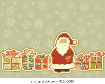 Christmas background. Easy to edit vector image.