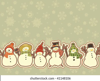 Christmas background. Easy to edit vector image.