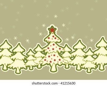 Christmas background. Easy to edit vector image.