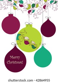 Christmas background. Easy to edit vector image.
