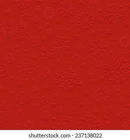 Christmas background with embossed snowflake design