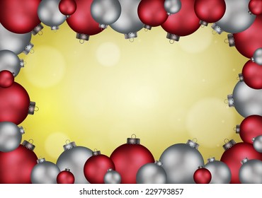 Christmas background with empty space for image and text vector illustration