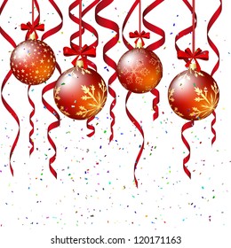 Christmas  background. EPS 10 Vector illustration  with transparency and meshes.
