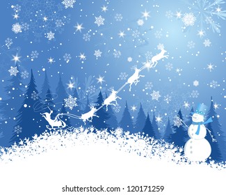 Christmas  background. EPS 10 Vector illustration  with transparency and meshes.