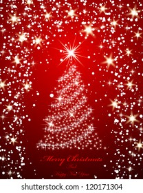 Christmas  background. EPS 10 Vector illustration  with transparency and meshes.