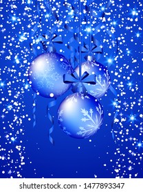 Fondo de Navidad. Ilustración del vector EPS 10 con transparencia y mallas.