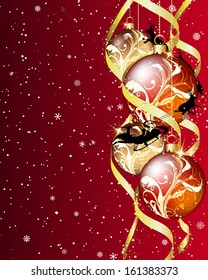 Christmas  background. EPS 10 Vector illustration  with transparency and meshes.