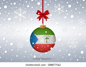 Christmas background Equatorial Guinea