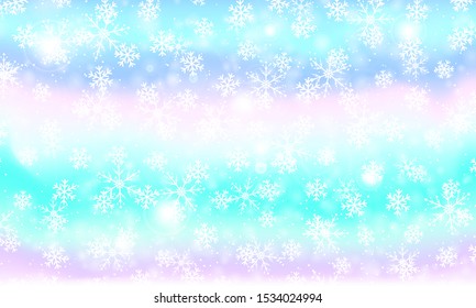 Christmas background. Falling snow. Vector illustration. Magic sky. Winter snow background.
