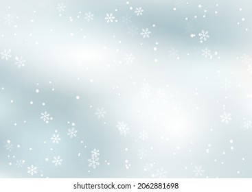 Weihnachtshintergrund mit fallendem Schneeflocken-Design