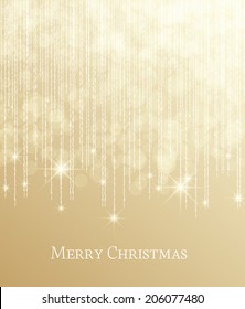 Christmas background with falling stars