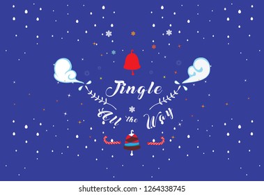 Christmas background with festive decoration and text.