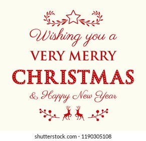 Christmas background with festive elements. Vector.