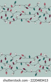 Fondo de Navidad con luces festivas y espacio de copias. Vector