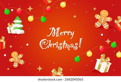 Christmas background festive Merry Christmas