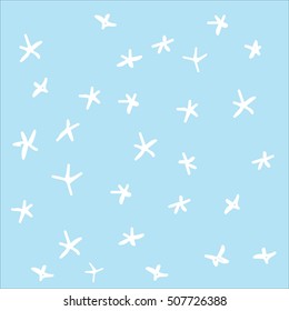 Christmas background Festive christmas background with snowflakes, vector illustration. Winter background. Snowflakes on snow