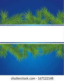 Christmas background with fir 