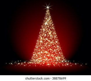 christmas background with fir