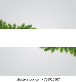 Christmas background with fir branches