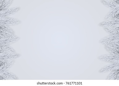 Christmas background with fir branches