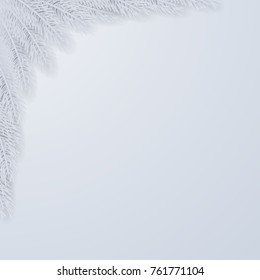 Christmas background with fir branches